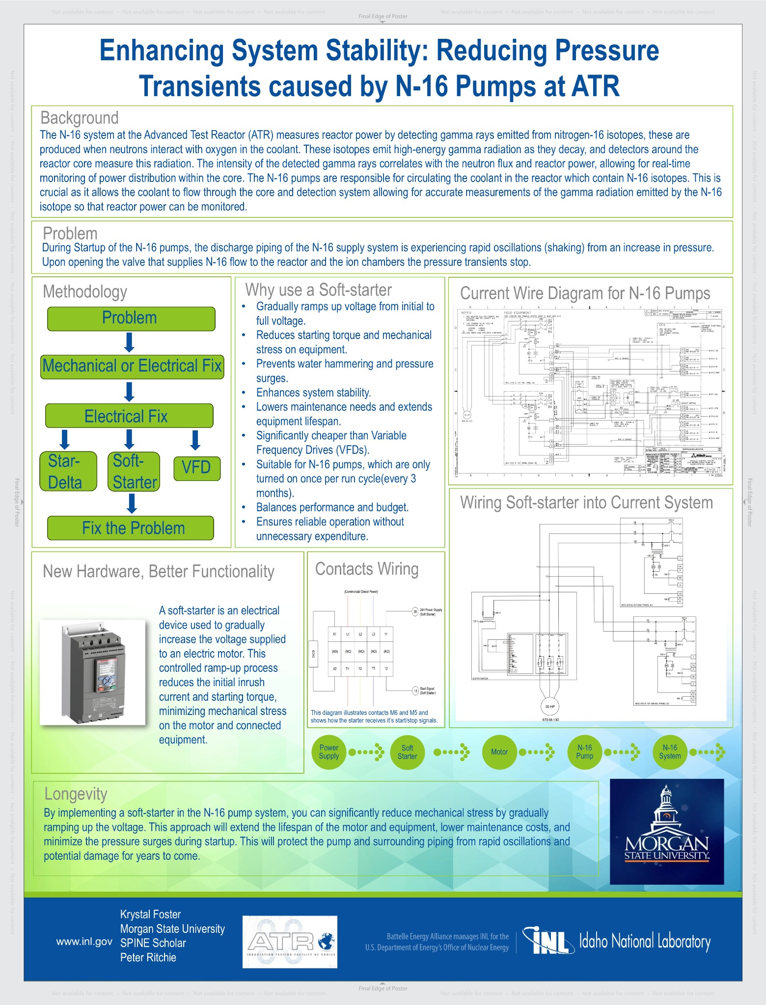 2025 research poster on N-16 pump pressure transients